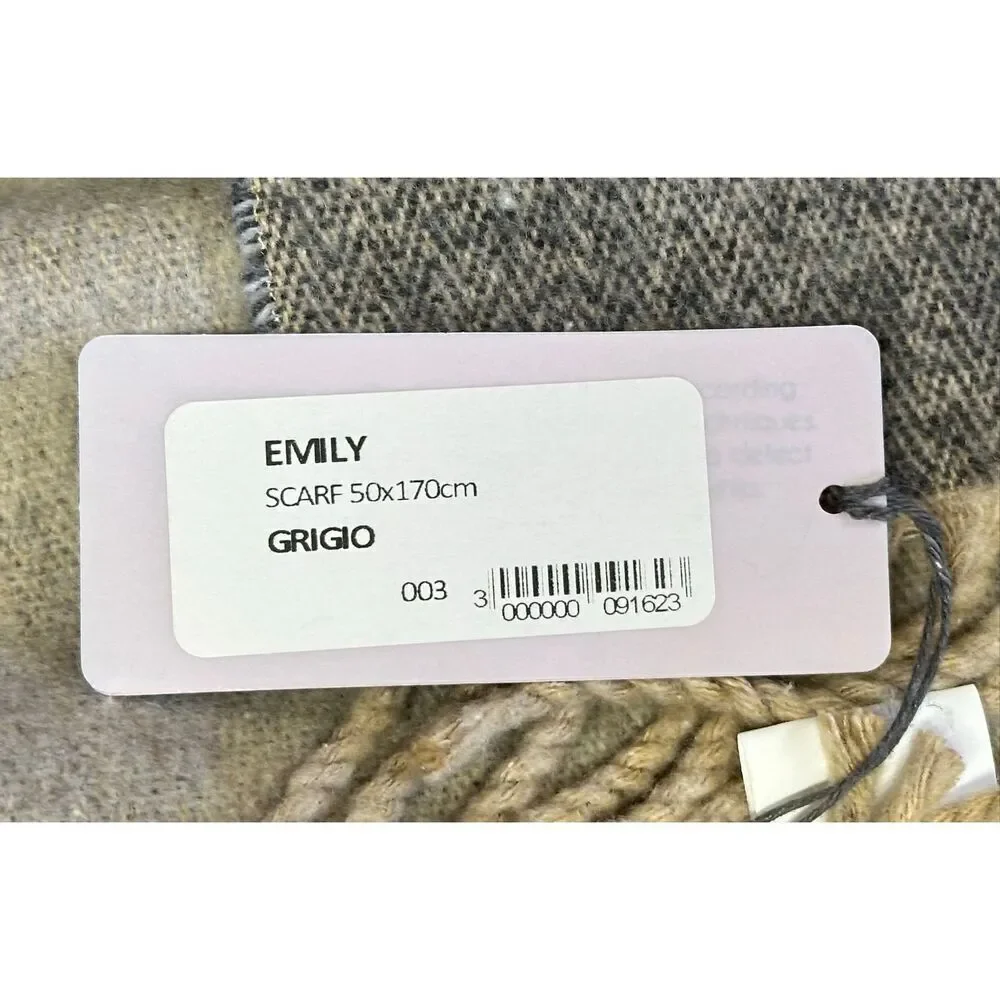 GAYNOR BONGARD Fringed Edge Scarf NWT